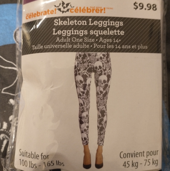 skeleton leggings walmart